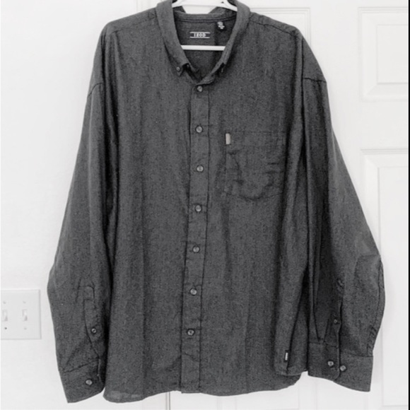 IZOD BUTTON DOWN SHIRT MENS GRAY 3XL - Picture 1 of 7